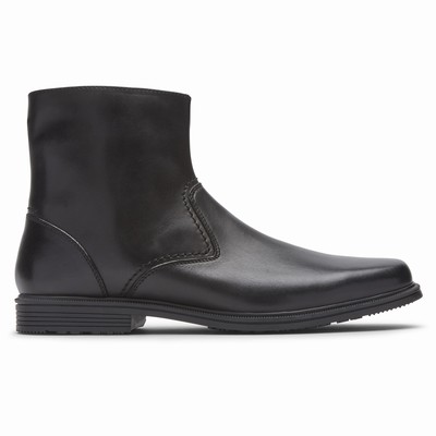 Botas Rockport Taylor Waterproof Zipper Homem Pretas PT-39426